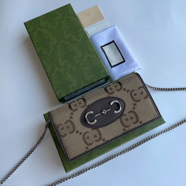 Üst Tasarımcı Çantası 621892 Erkek ve Kadınlar Vintage Tuval Deri Çanta Şık Mini Crossbody Çanta Klasik Zincir Çanta Taşınabilir Cep Telefon Çantası