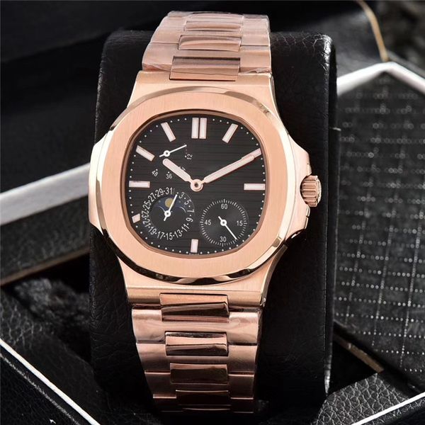 Relógio de designer clássico de alta qualidade relógio masculino mecânico automático de armazenamento de energia relógio de moda banda de aço inoxidável 904L Montre de Luxe