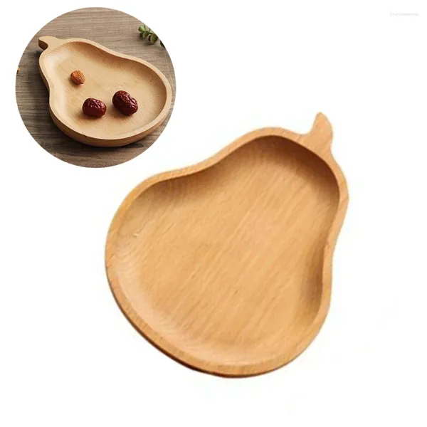 Platten Birne Muster Strand Holz Platte Cartoon Gericht Japanischen Stil Tablett Küche Liefert Für Dessert Lagerung Box