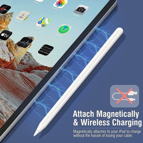 Caneta stylus com sensor de pressão de inclinação de toque bluetooth anti erro magnético para apple ipad lápis 1º 2º ipad pro 11 12.9 3º