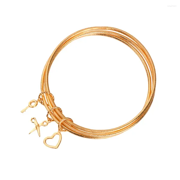 Tornozeleiras pulseira fina multi anel moda mulher pulseiras mulheres pulseiras banhado a ouro perolado fosco