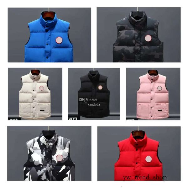 Designer para baixo colete bolso parkas manga longa zíper emblemas homens downs casaco casual tops outwear vários gansos canadenses jaquetas cor cg # canda ganso 796