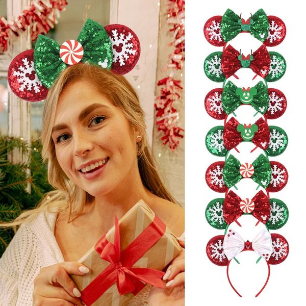 Haarschmuck Jahr Weihnachten Maus Ohren Stirnband für Mädchen Frauen Chic 5