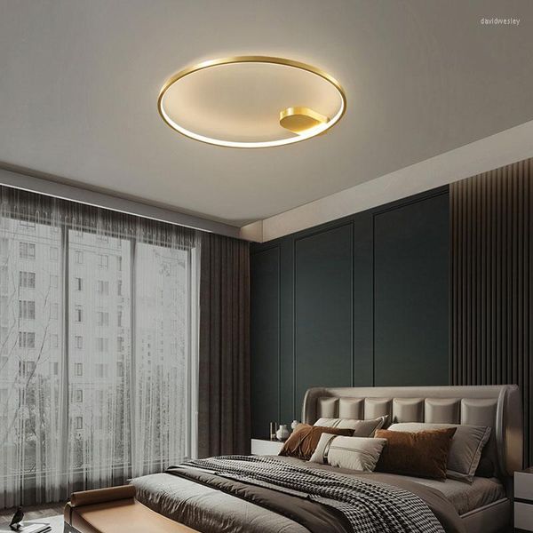 Lampadari Moderni Lampade da soffitto a LED ultrasottili Soggiorno Camera da letto Cucina Illuminazione Lampada da interni rotonda di design