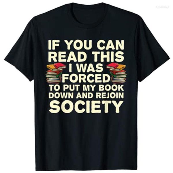 Magliette da donna Divertenti libri da leggere Amante per uomo Donna Bookaholic Bookworm T-Shirt