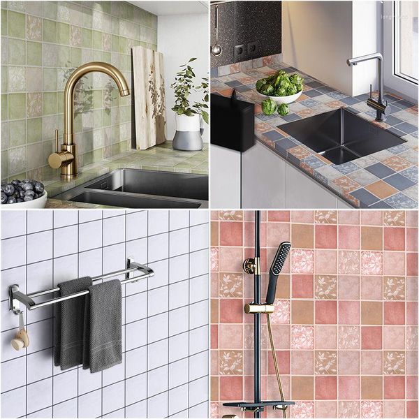 Tapeten Wasserdicht verdickte Toilettenaufkleber Badezimmer Selbstklebende Tapete Küchenwand Papel De Pared Home Decor