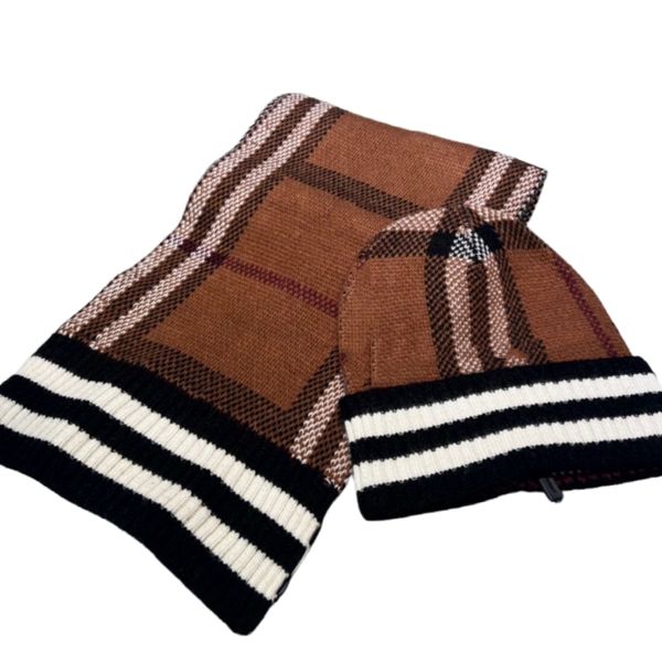 Conjunto de cachecol de gorro de designer luxo b chapéu de malha bonés de esqui máscara unissex inverno conjuntos de moda ao ar livre