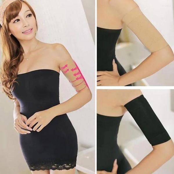 Damen Shapers 4 Paar Wear Abnehmen Arm Shaperwear Shaping Ärmel Elastisch Abnehmen Nahtlos