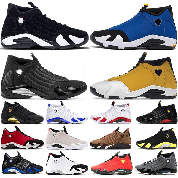 Jumpman 14 Schwarz Weiß Herren 14s Basketballschuhe Laney Ginger Gym Red DMP Candy Cane Black Toe Desert Sand Thunder Utility Schwarze Herren-Trainer-Sneaker