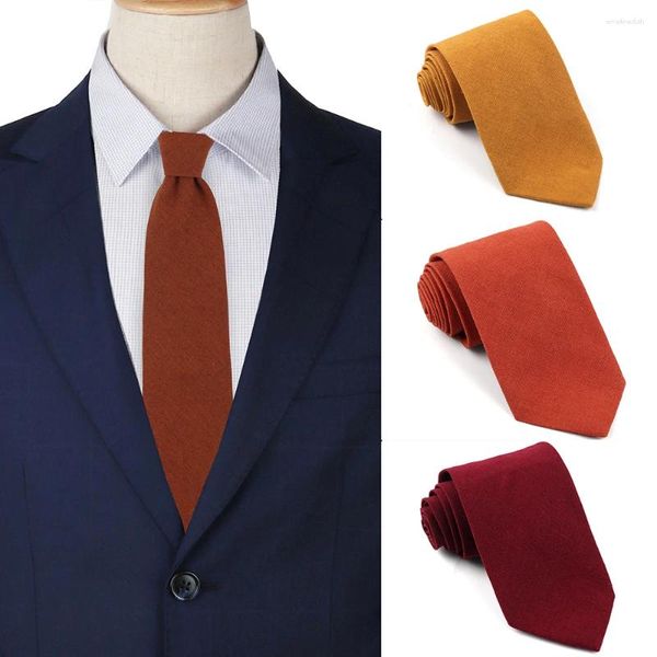 Галстуки-бабочки Tailor Smith однотонные для мужчин, повседневные узкие галстуки, узкие мужские галстуки для вечеринки, свадьбы, льняной галстук, аксессуары