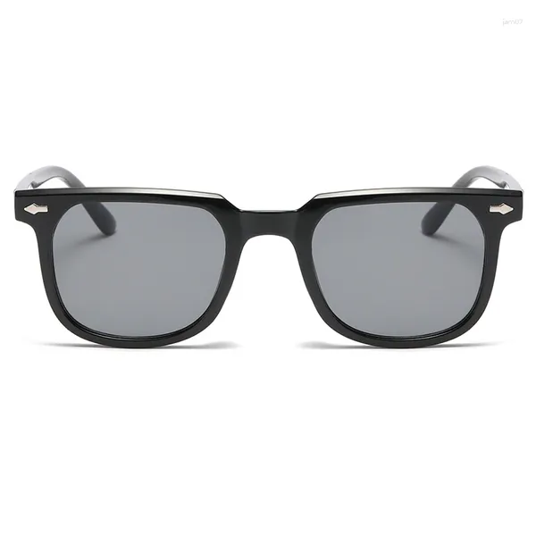 Óculos de sol moda grande quadro feminino personalizado estilo minimalista retro alta qualidade óculos de sol uv400