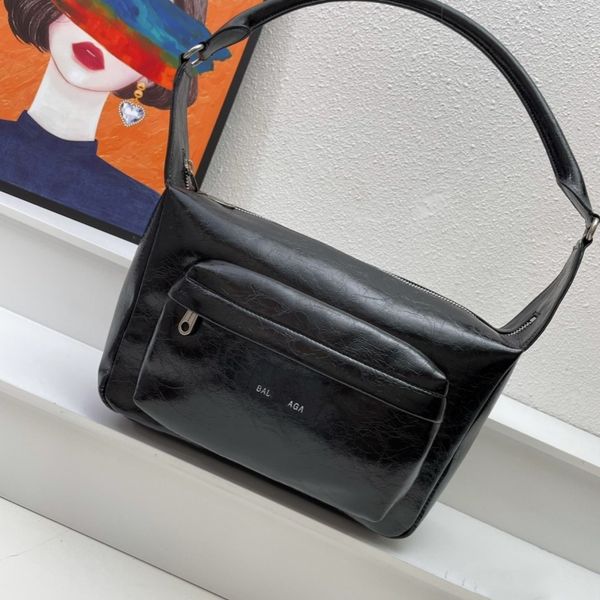 Machen Sie alte silberne Metallaccessoires Raver-Unterarmtasche Umhängetasche heiße Taschen Frauen Designer-Tasche Handtasche Schulter-Crossbody-Tasche Damenkupplung Große Kapazität chan blcg