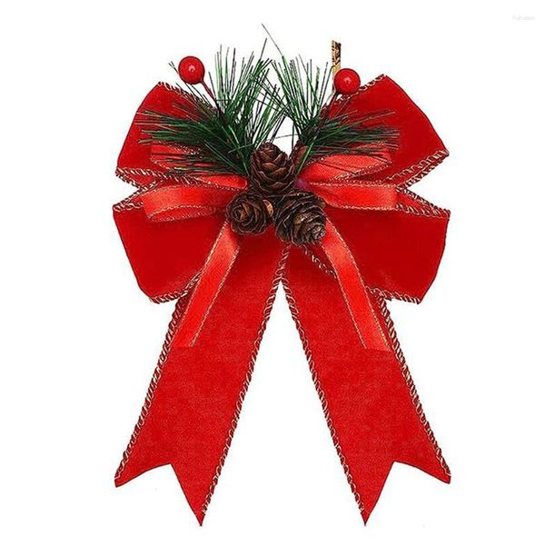 Decorações de natal sino arco caixa de presente de natal decoração bowknot árvore de natal pendurado pingente feliz decoração feliz ano