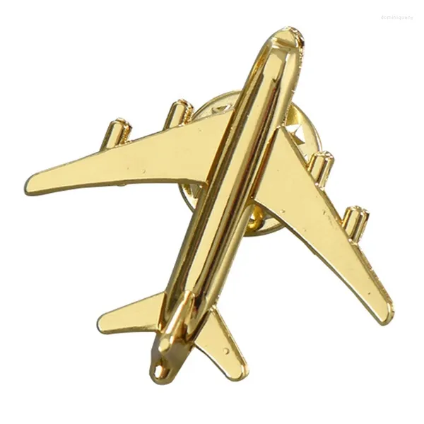 Spille Spilla a forma di aeroplano Distintivo Spilla in metallo di buona qualità Assistente di volo per aerei Gioielli Donna Uomo Decorazione bavero Regalo