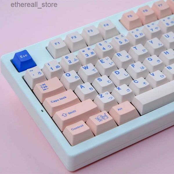 Tastaturen 1 Set GMK 129 Tasten Poco Keycaps Double Shot PBT Cherry Profile Keycap für MX SWitch Mechanical Gaming Keyboard Custom ISO Q231121