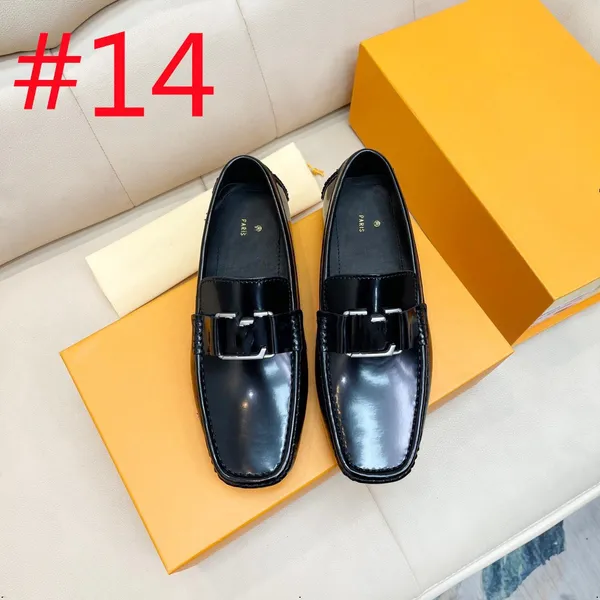 27 Model 2024 Yaz Yeni Erkekler Tasarımcı Loafers Konforlu Düz Rahat Ayakkabılar Lüks Erkekler Nefes Alabilir Moccasins Slip-On Yumuşak Deri Sürüş Ayakkabıları 38-47