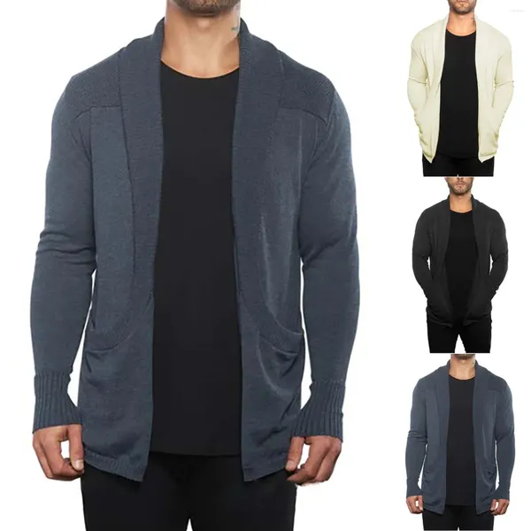 Мужские свитера, мужские повседневные однотонные пуговицы с v-образным вырезом, приталенные теплые свитера, зимнее пальто с капюшоном, мужские куртки, длинные пальто