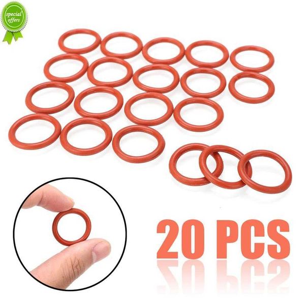 Novo 20 peças tubo laranja amortecedor de silicone o-rings para 12ax7 12au7 12at7 12bh7 el84 9 pinos tubos de silicone durável anel de amortecimento de vibração