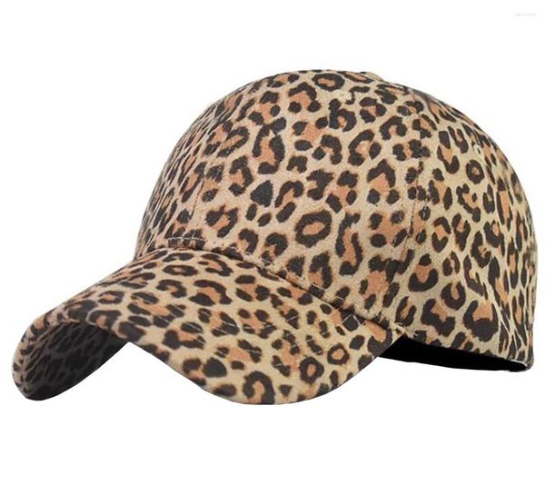Bonés de bola ajustável boné de beisebol leopardo impressão chapéu algodão sunhat headwear esportes ao ar livre para homens e mulheres
