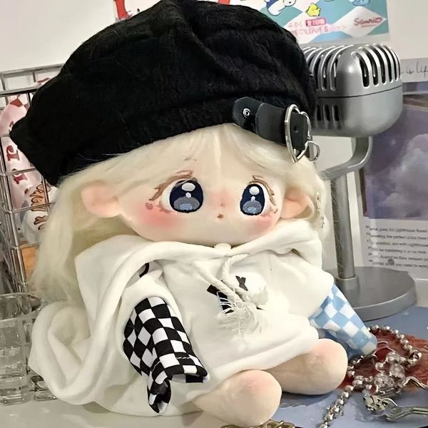 Bebekler kıyafet değiştir oyuncak sevimli tatlı kız doğum günü xiao 20cm kawaii beyaz kızarmış saç peluş doldurulmuş bebek vücut hediyesi 231121