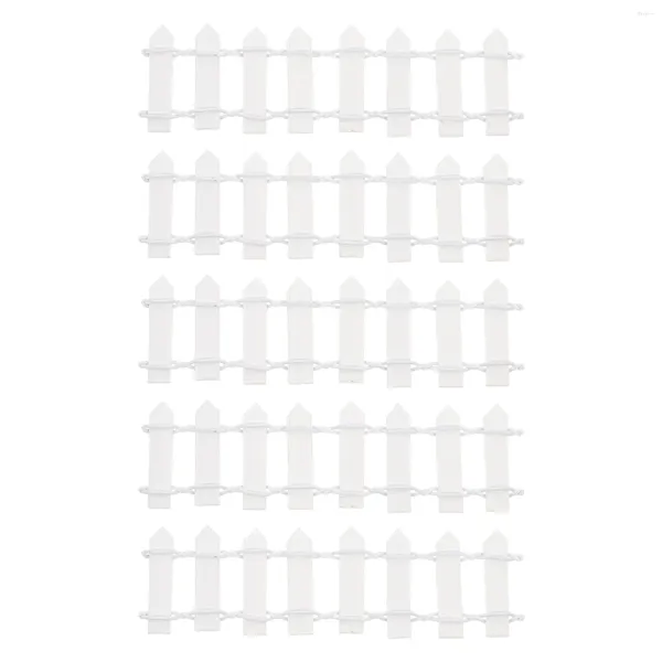 Decorações de jardim 10 pcs cerca bolo decoração mini pequena resina fazenda brinquedo fada casa suprimentos sintético diy adorno esgrima acessório