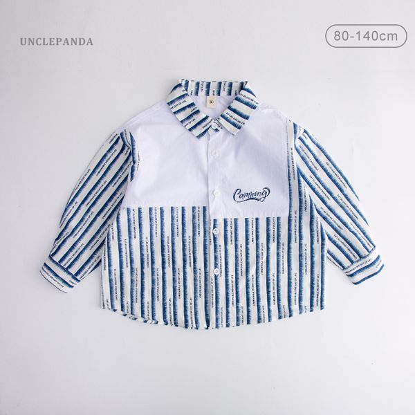 Nuovo 2023 primavera cotone abbigliamento per bambini moda casual bella camicia per bambini camicette ragazzi plaid maniche lunghe camicie 1-7 anni