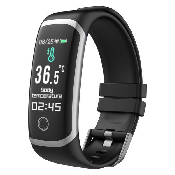 T4 wearfitfit conectado bracelete inteligente medição de temperatura corporal smart watch homens homens rastreador de atividades de fitness à prova d'água