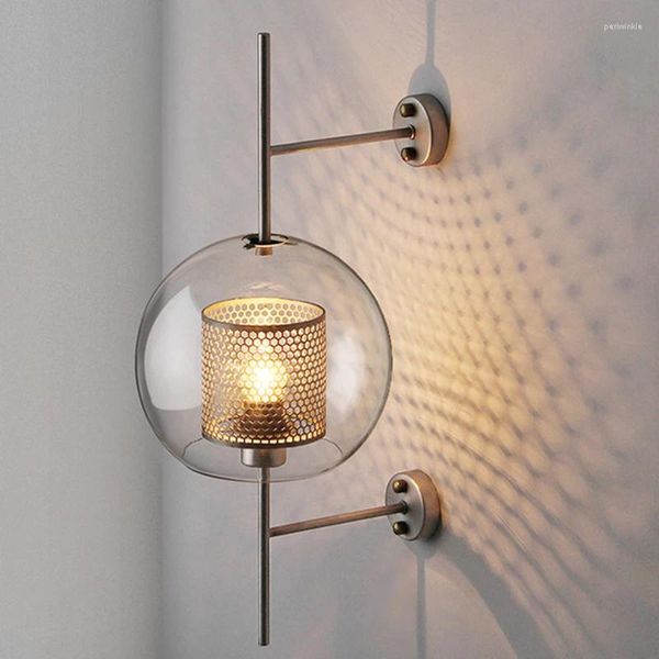 Lampada da parete El Corridoio Classico Appendiabiti Cucina Camera da letto impermeabile Giardino Luce in vetro Lamparas per interni Luci Decorazione