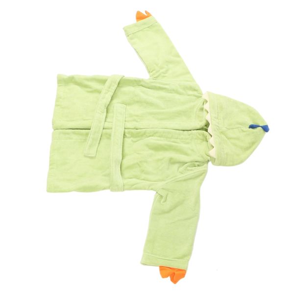 Pyjamas Tier Kinder Bademantel reines Baumwolldinosaurierstil Home Yellow Green S Größe Freizeit tragen Nachthemd Kinder Roben 231121