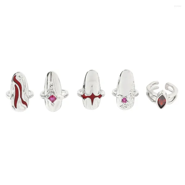 Party Dekoration Mädchen Ornamente Frauen Ring Geschenk Nagelspitze Set Schmuck Sets Präsentiert Finger Decor Zubehör