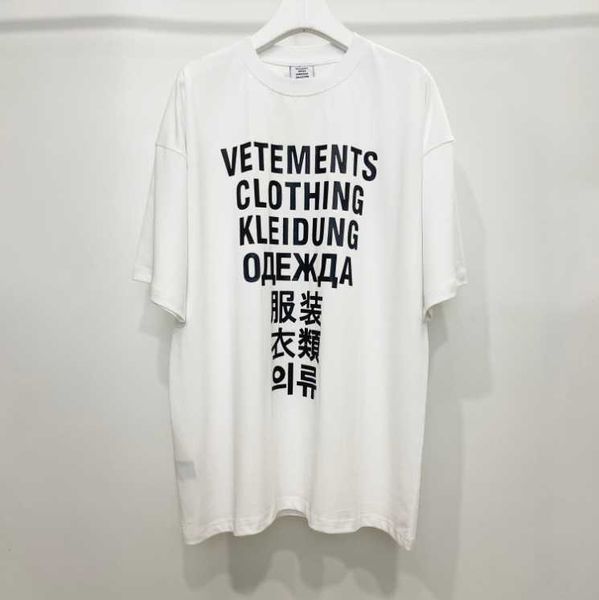 3D Puff Print Vetements T-Shirt Männer Frauen 11 Beste Qualität Lila Buchstabe Top T-Shirts T-Shirt Q4
