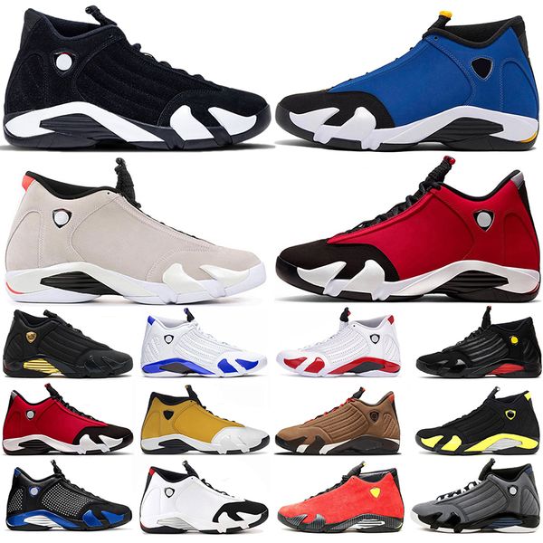 Jumpman 14 Schwarz Weiß Herren 14s Basketballschuhe Laney Ginger Gym Red DMP Black Toe Desert Sand Thunder Utility Schwarze Herren-Trainer-Sneaker