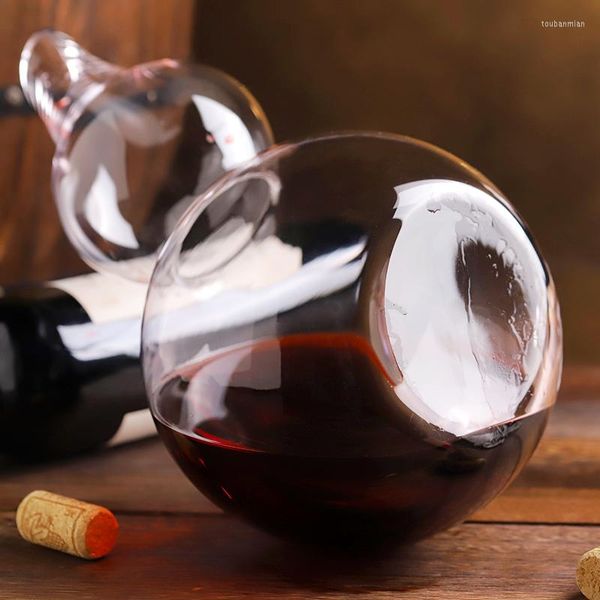 Fiaschette Fiaschetta in vetro creativo Decanter per vino personalizzato in stile europeo Famiglia Light Luxury Flasque Alcool Drinkware