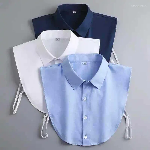Галстуки-бабочки для взрослых, искусственная рубашка с воротником с рюшами, изысканный однотонный серый цвет для мужчин, деловой съемный зимний декор
