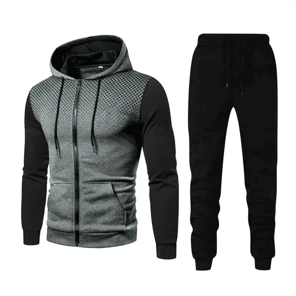 Erkek Trailsits Erkek Kıyafetler Sonbahar Kış Zipper Ceketler Klasik Açık Hava Dış Mekan Sporları Jogging Suit Hoodies Sweetpants S-3XL