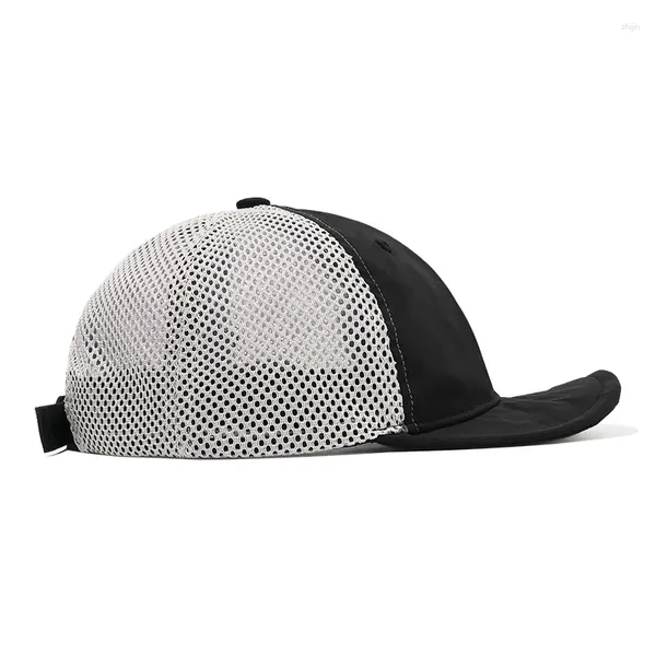 Ballkappen 2023 Schnell trocknende weiche Krempe Mesh Snapback Hüte Männer Frauen Chapeus Para Homem Casquette NY Schwarze Baseballkappe 56-59 cm