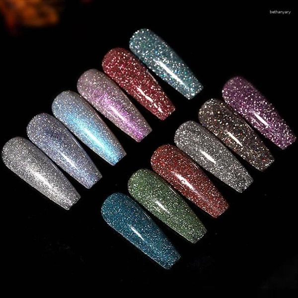 Nagelgel 1 Stück 8 ml polnischer Glitzer für Maniküre-Set Kunst glänzende UV-LED-Lampe Lacke Lack DIY-Werkzeuge