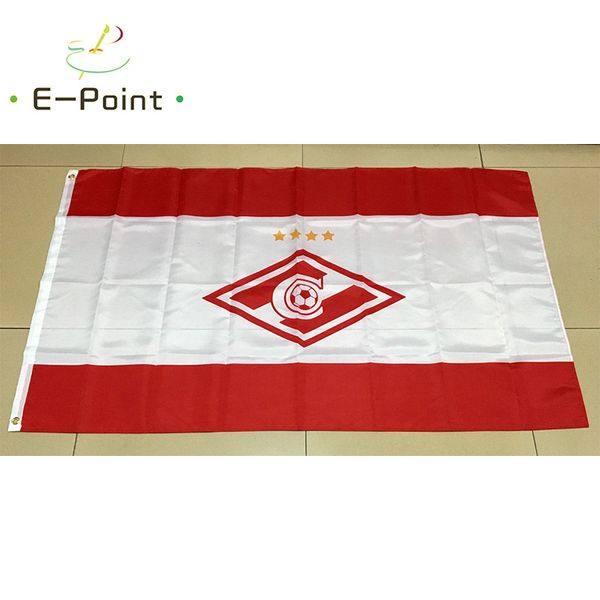 Rússia moscou spartak fc 3*5 pés (90cm * 150cm) bandeira de poliéster decoração voando casa jardim bandeira presentes festivos