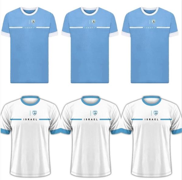 S-4XL 23 24 Israel Fußballtrikots Home Away Third Camisetas de Futbol Blau und Weiß Fußballtrikots Herren Maillots de Foot 2023 2024 Custom Uniforms Kit