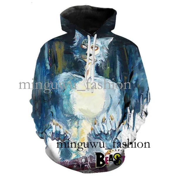 Anime Beastars 3D-Druck Hoodies Männer Frauen Lässige Mode Kapuzenpullover Hip Hop Pullover Hoodie Wolf Kaninchen Tops Mantel Kleidung Y0816 263 822