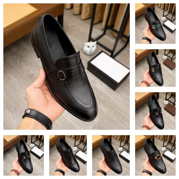 8 estilo homens designers italianos monge sapatos de couro genuíno apontou toe fivela mens oxford vestido de luxo brogues sapatos de plataforma de casamento tamanho 38-46