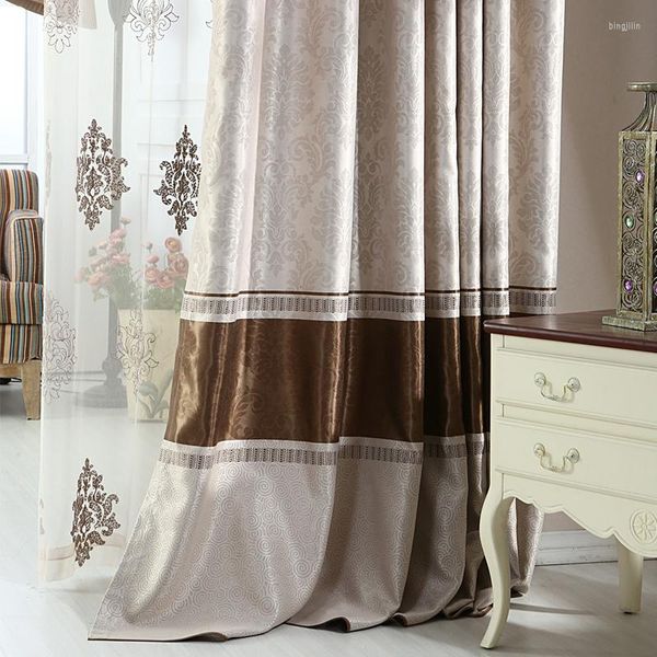 Cortina de cortina cortinas de cozinha para o quarto da sala de estar da janela europeia
