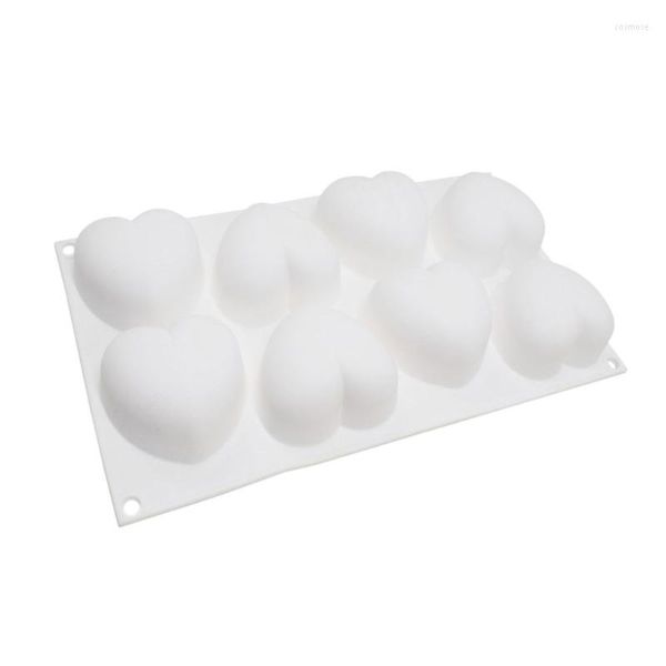 Moldes de cozimento C63b Love Heart Sobersert Molde Bolo de silicone Mousse Alimento Molde