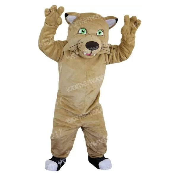 Costume da mascotte leopardo di Halloween Simulazione Personaggio dei cartoni animati Abiti Abito Taglia per adulti Abito unisex Compleanno Carnevale di Natale