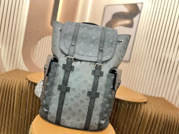 Vintage Umhängetasche Echtes Leder Damen Rindsleder Designer Herren Rucksack Hochwertige Monogramme Leder Rucksäcke mit großer Kapazität