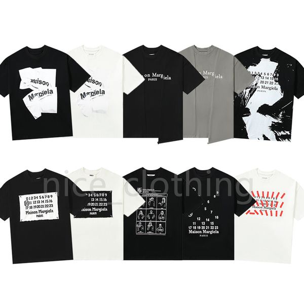 Margiela T camisetas camisetas de designer masculinas Moda de luxo de luxo masculino de Deus de manga curta Summer Summer Hip Hop Tops