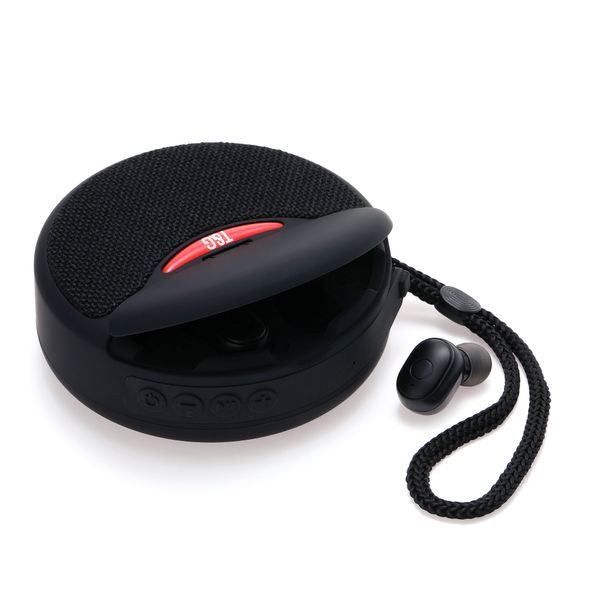 TG808 Multifunktionale 2-in-1-BT-True-Stereo-TWS-In-Ear-Lautsprecher-Kopfhörer mit Ladebox-Ohrhörern Blue Tooth 5.1