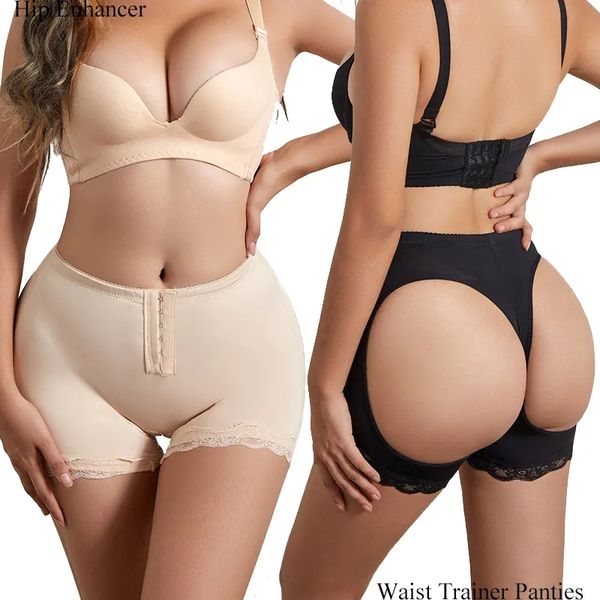 Plus size 5xl 6xl corpo shaper bunda levantador calcinha controle de barriga push up calcinha com gancho hip melhorar shapewear