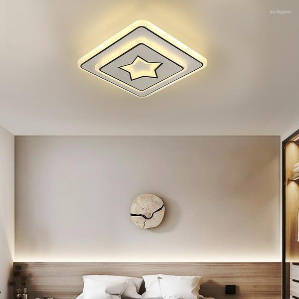 Plafoniere Modern Light Corridoio Camera da letto Illuminazione Cafe Lounge Apparecchio LED Tricolore regolabile