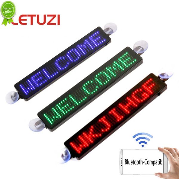 Strip Display LED LAMPAGGIO Schermata di scorrimento del messaggio Schermata Bluetooth Controllo app Bluetooth Controllo 5v Accessori per auto programmabili Accessori per auto